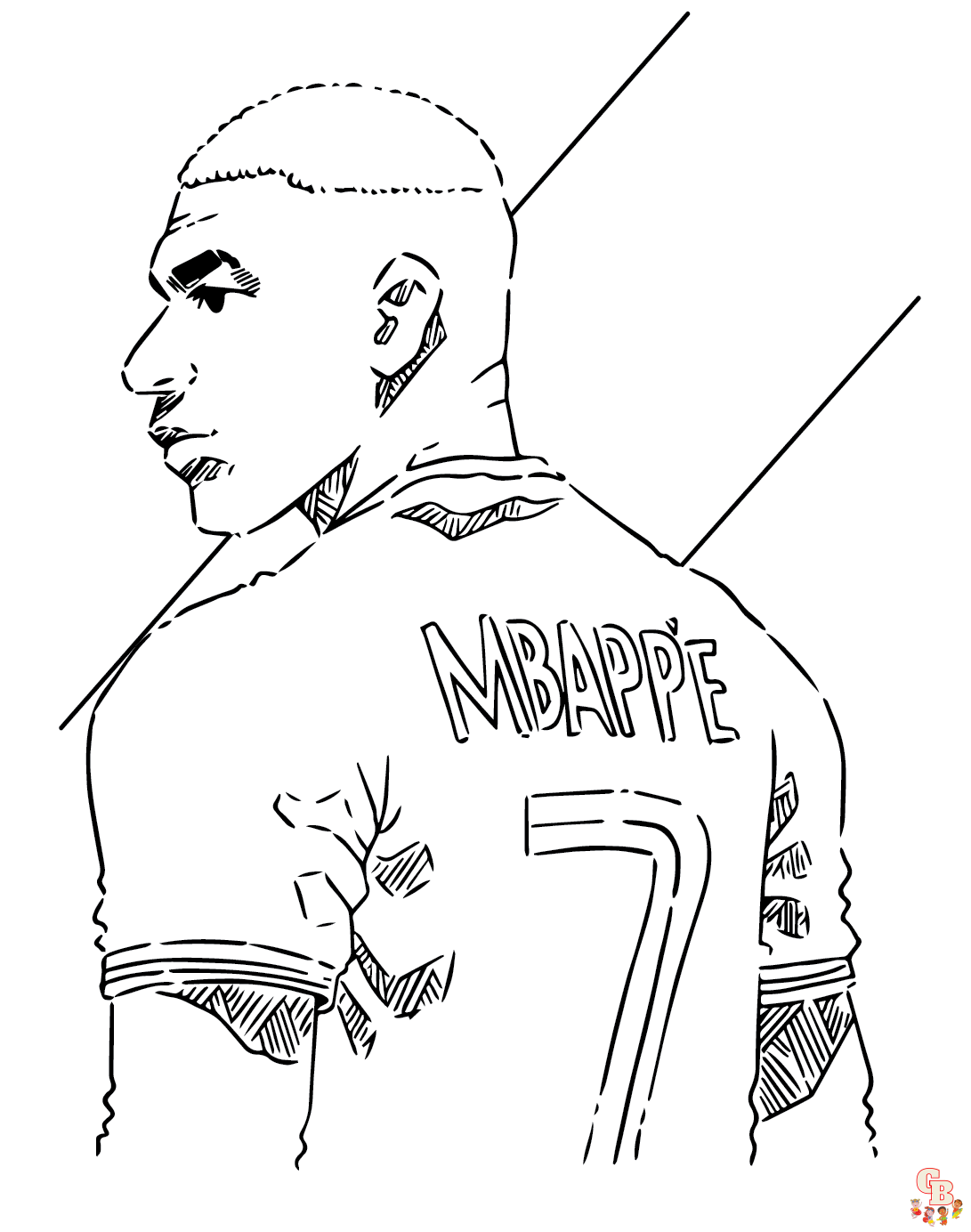 mbappe coloring pages printable free