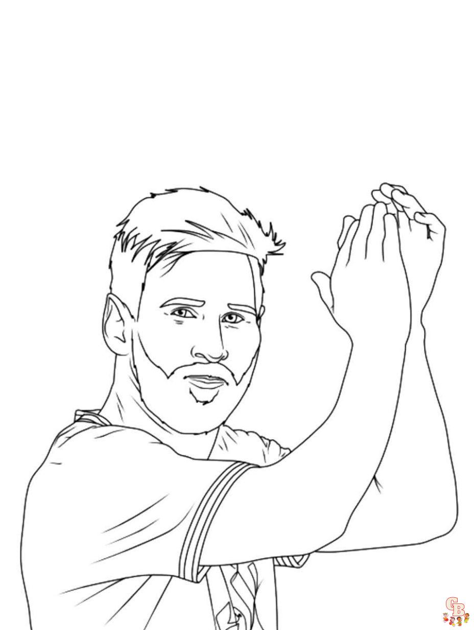 messi coloring page