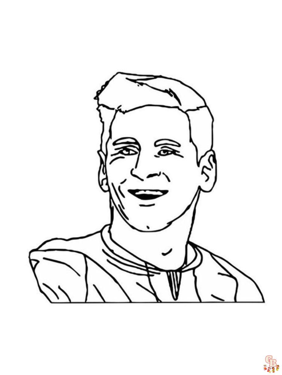 messi coloring pages free for kids