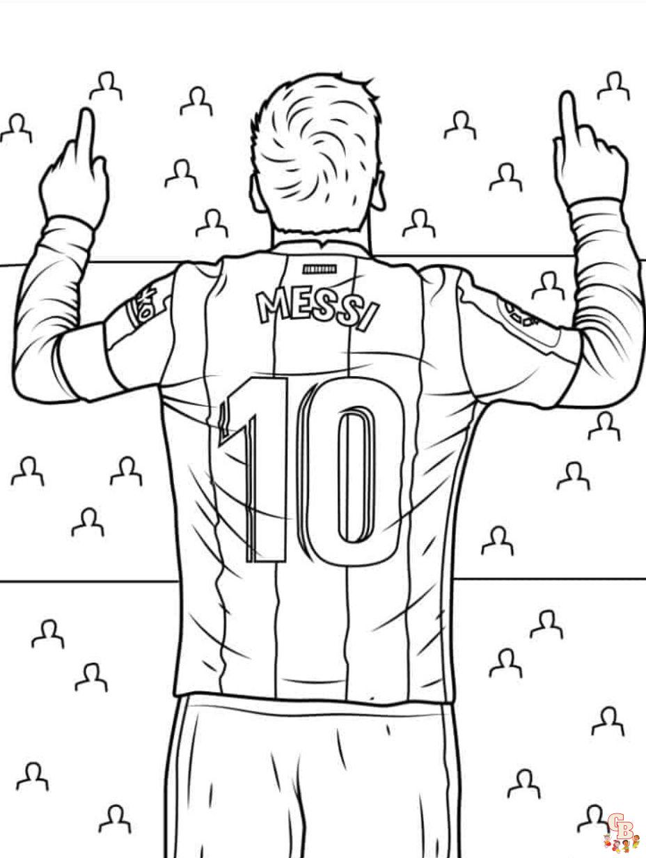 messi coloring pages world cup 2022 free