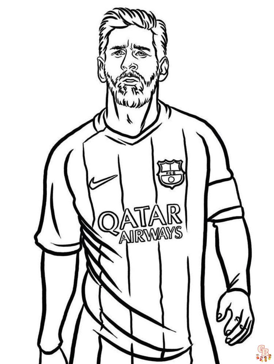 messi coloring pages