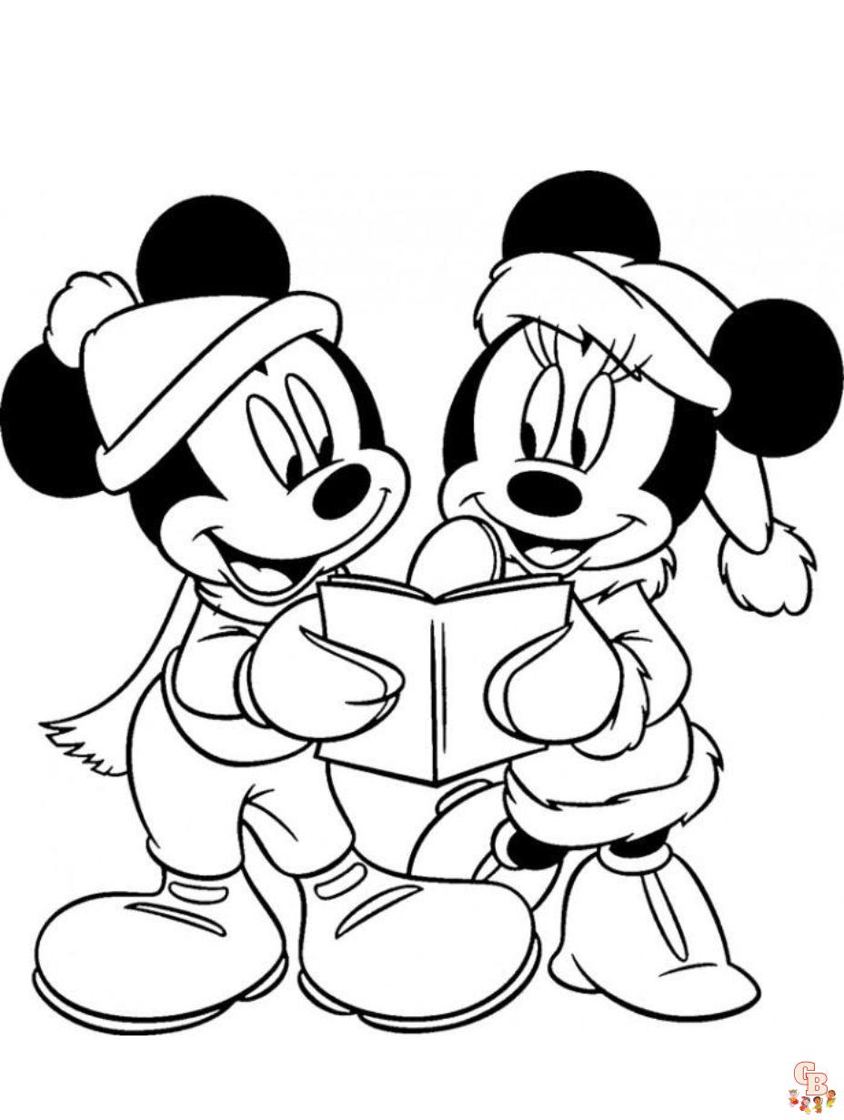 mickey minnie mouse coloring pages