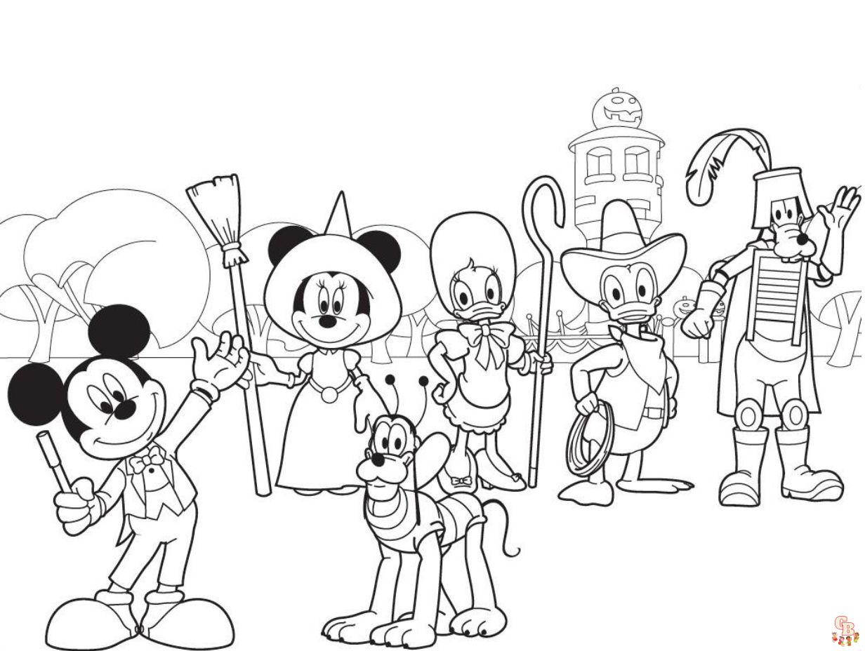 mickey mouse clubhouse coloring pages