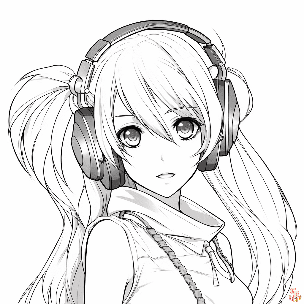 miku coloring pages printable free