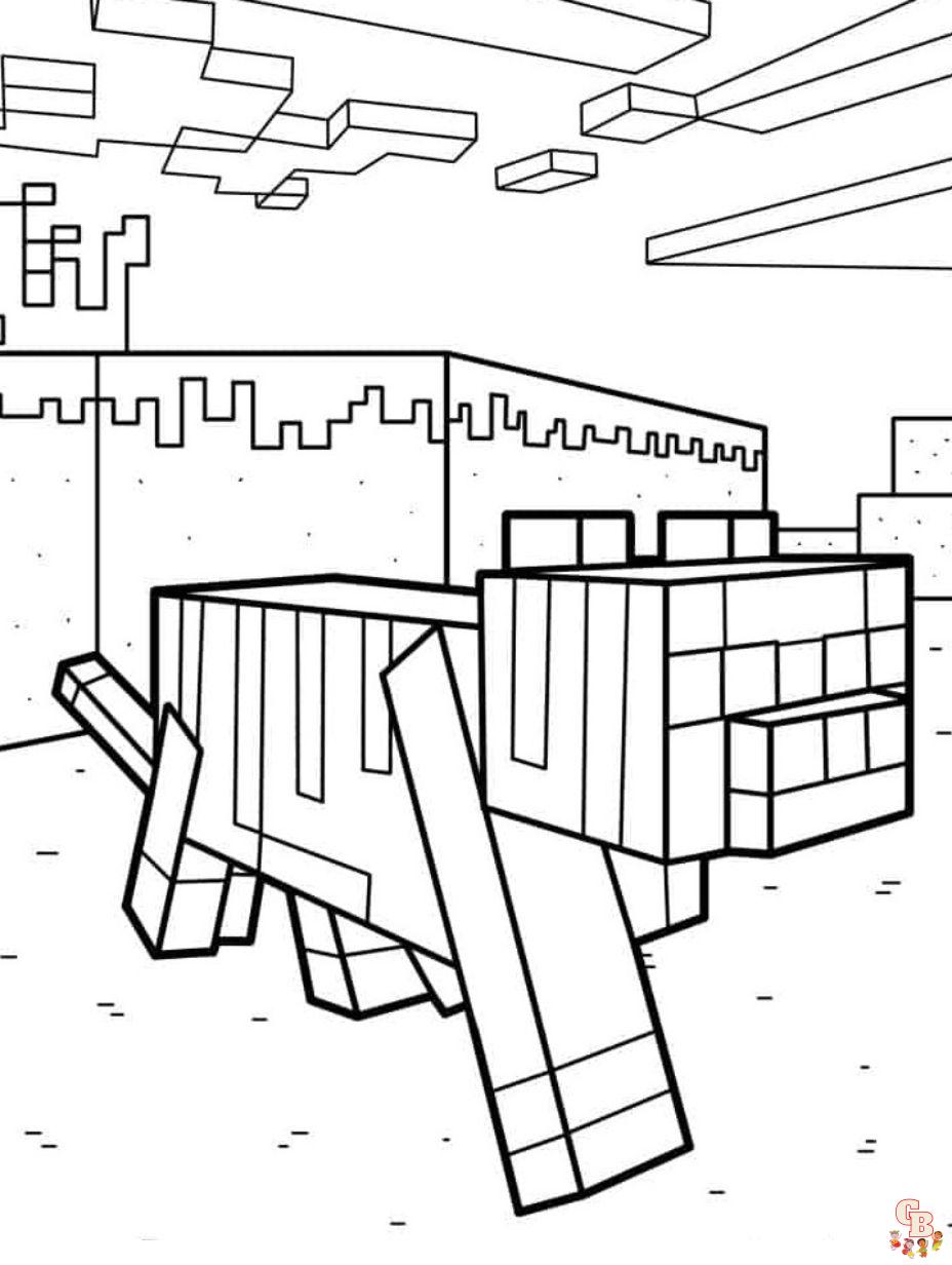 minecraft coloring page printable