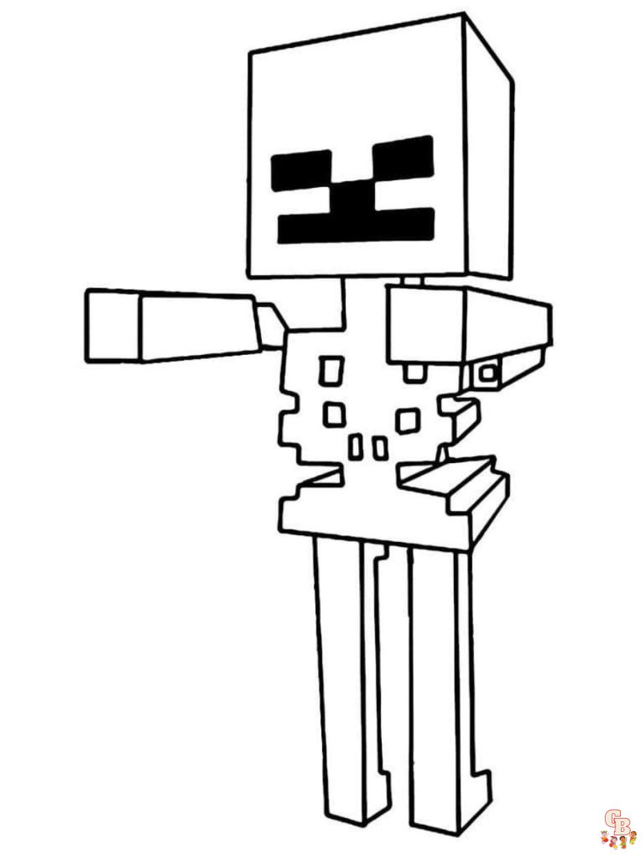 minecraft mutant zombie coloring pages