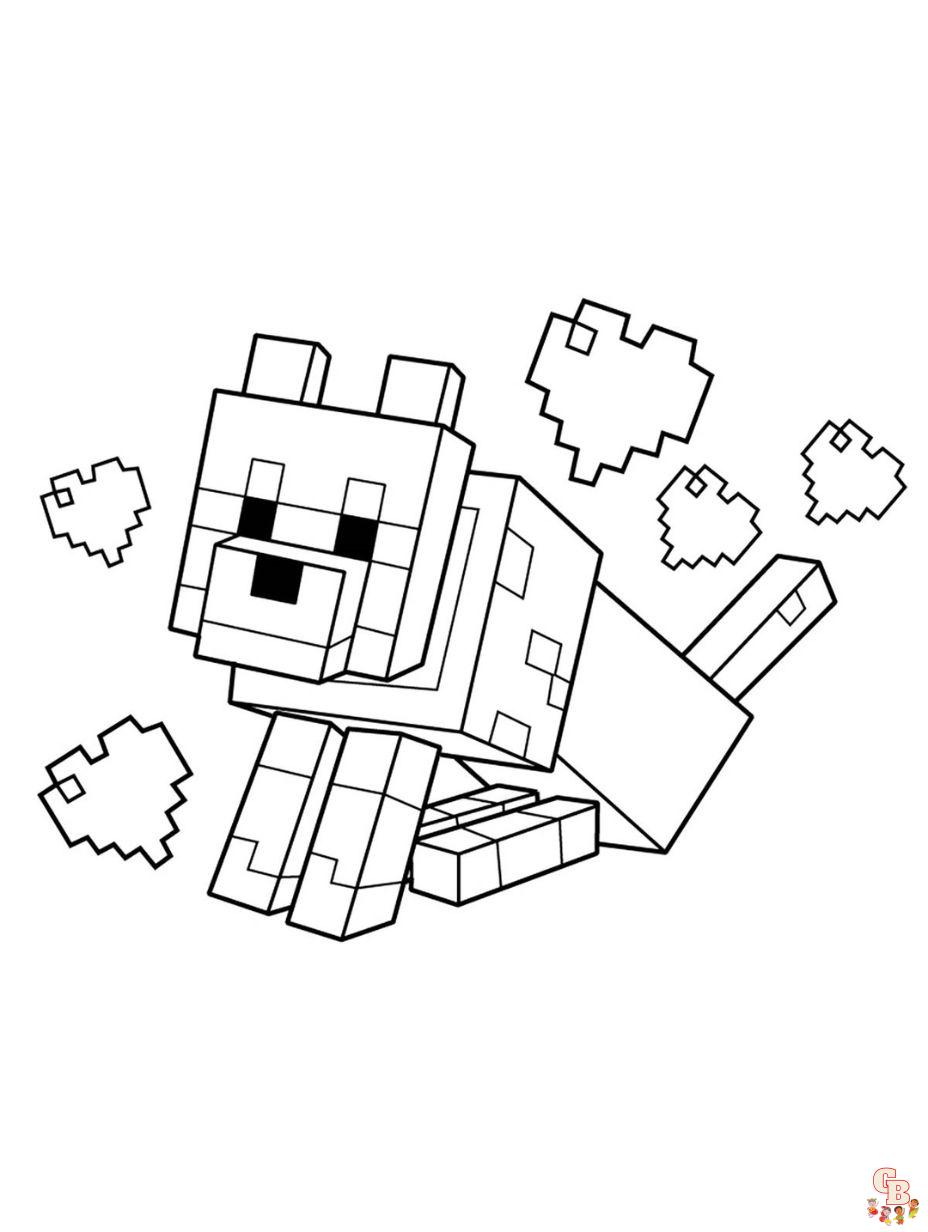 minecraft printable coloring page