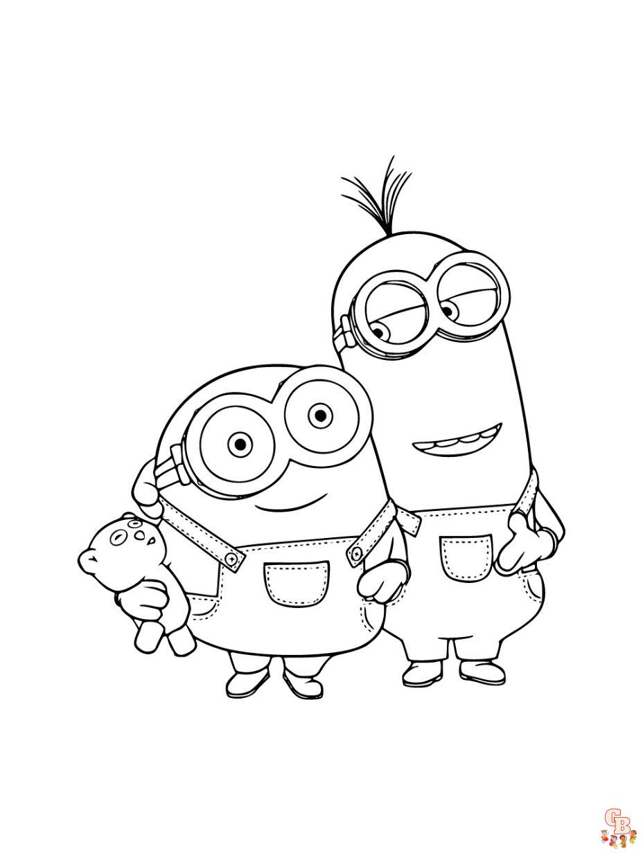 minion coloring page