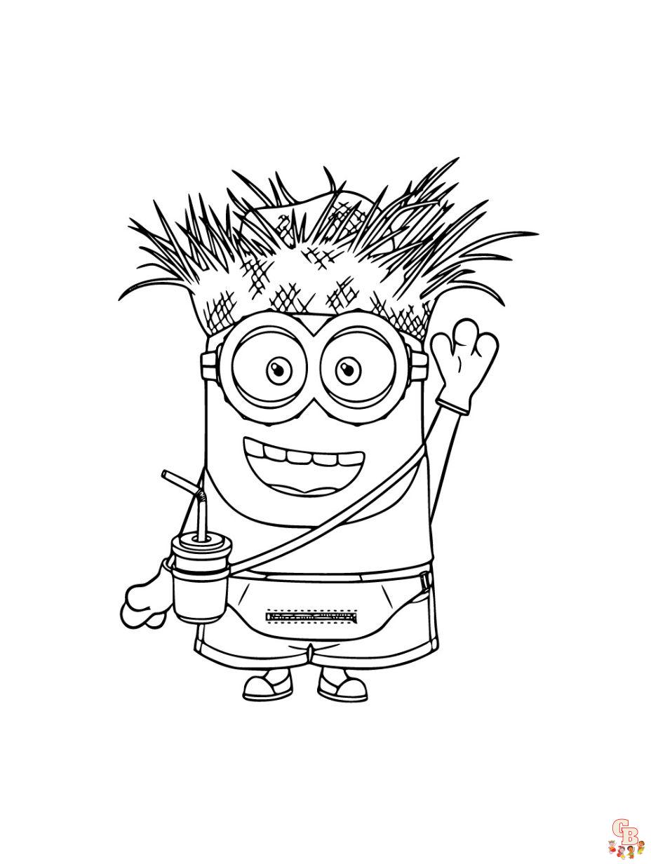 minion coloring pages bob