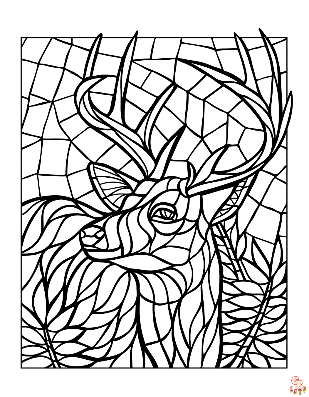 mosaic coloring page