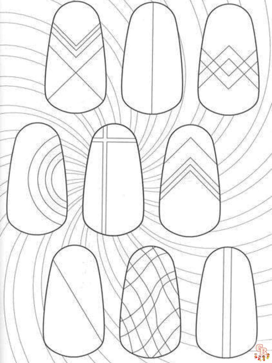 nail coloring pages