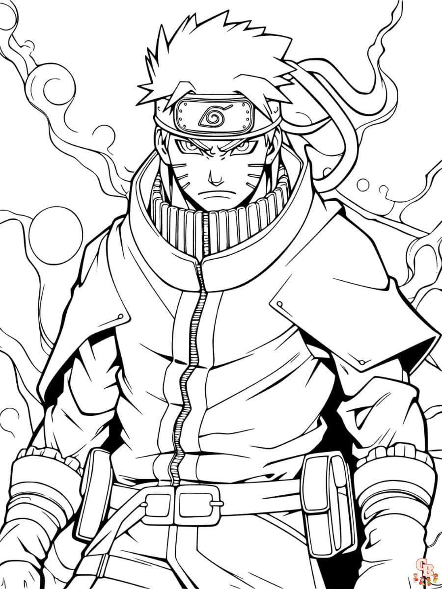 naruto coloring page