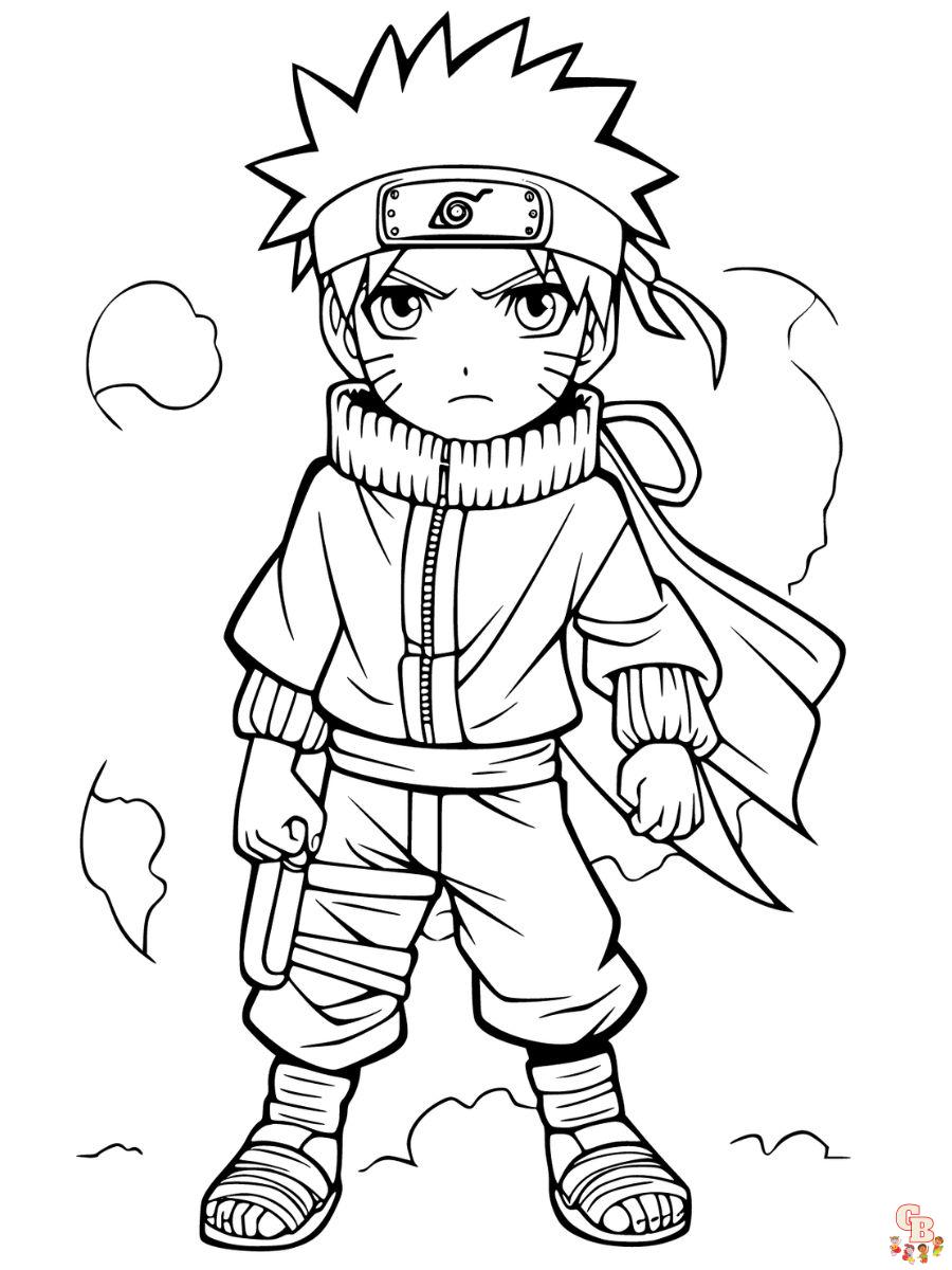 naruto coloring pages printable