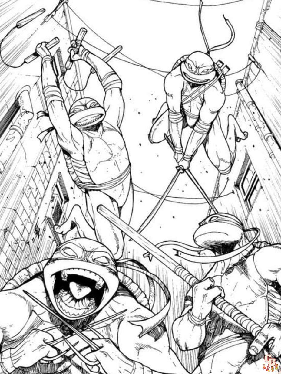 ninja turtle coloring page