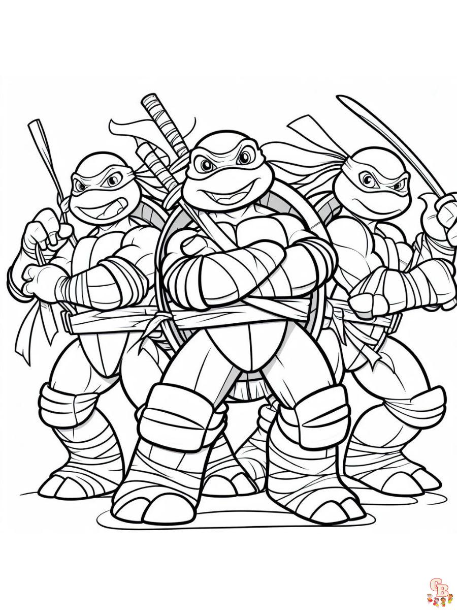 ninja turtles coloring pages pdf