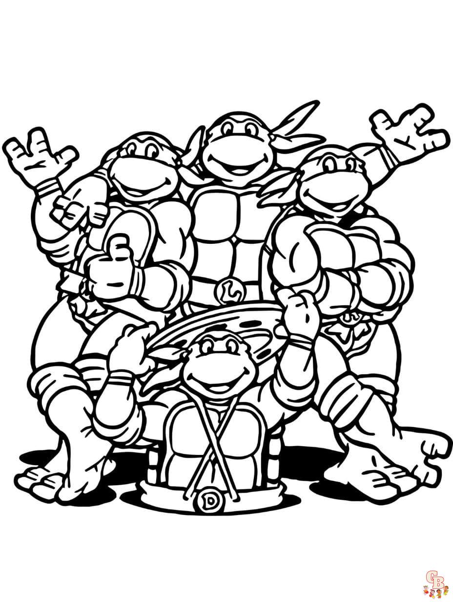 ninja turtles coloring pages