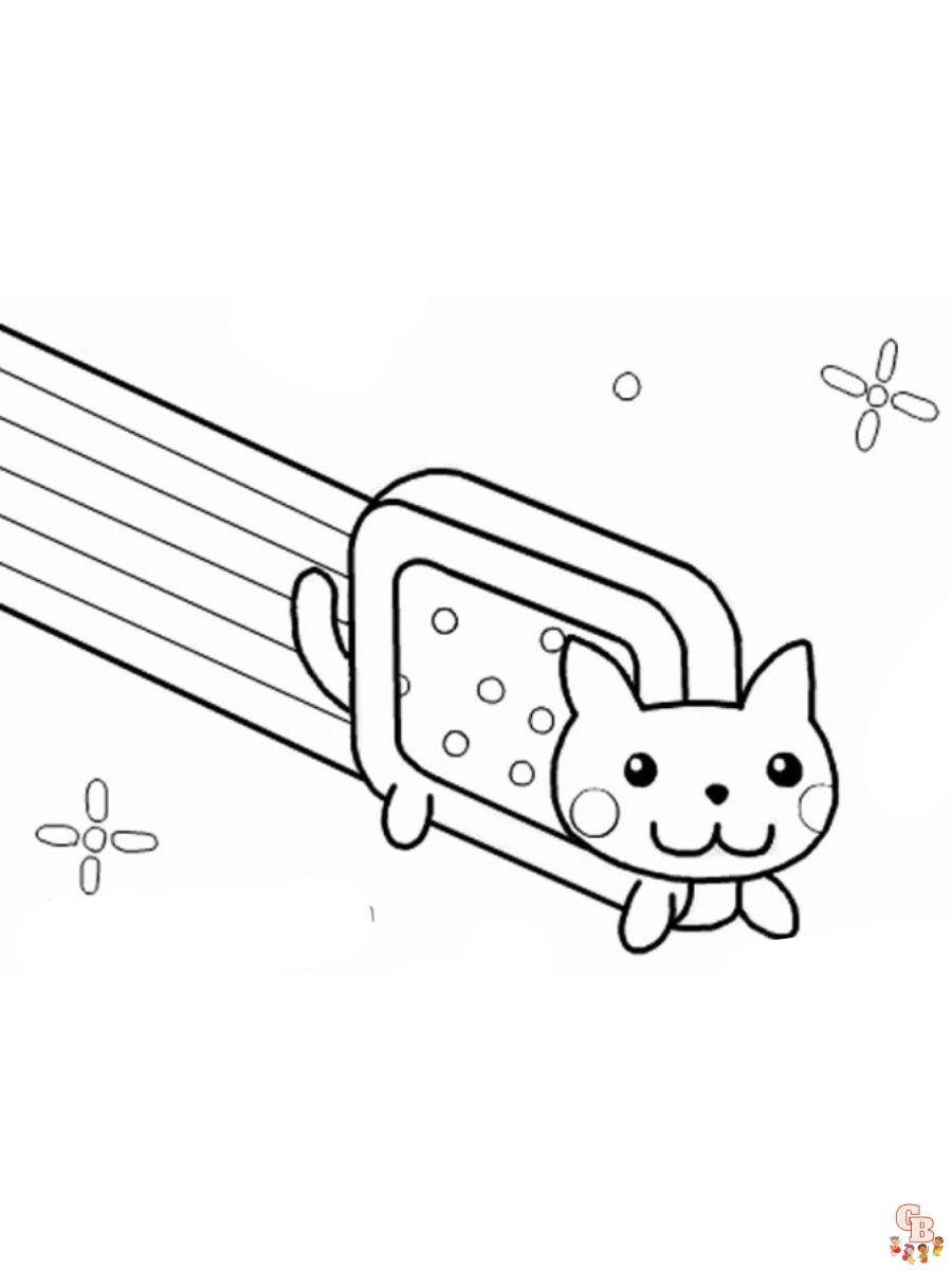 nyan cat coloring pages