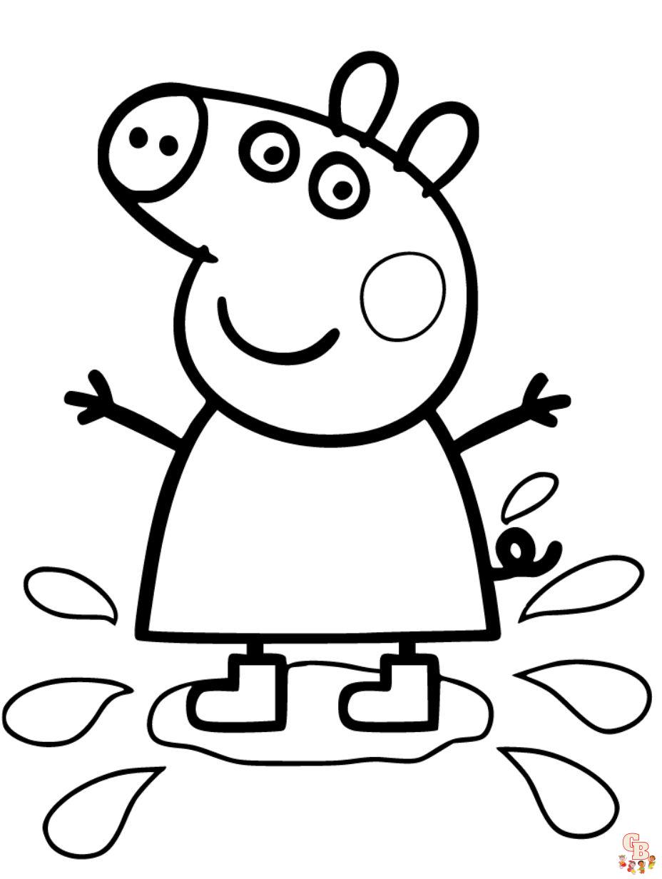 peppa pig coloring page