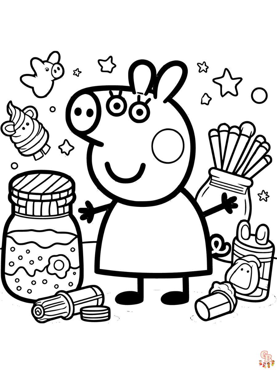 peppa pig coloring pages