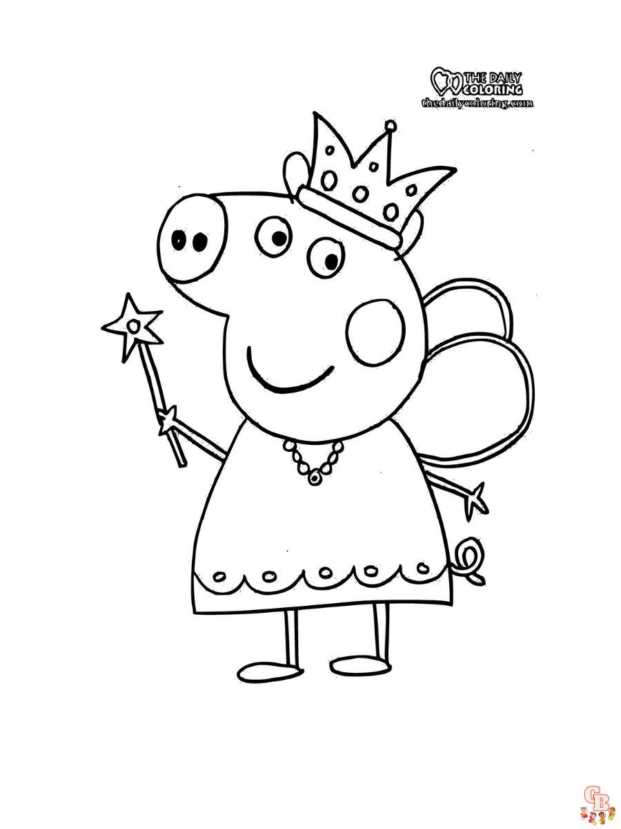 peppa pig coloring pages printable