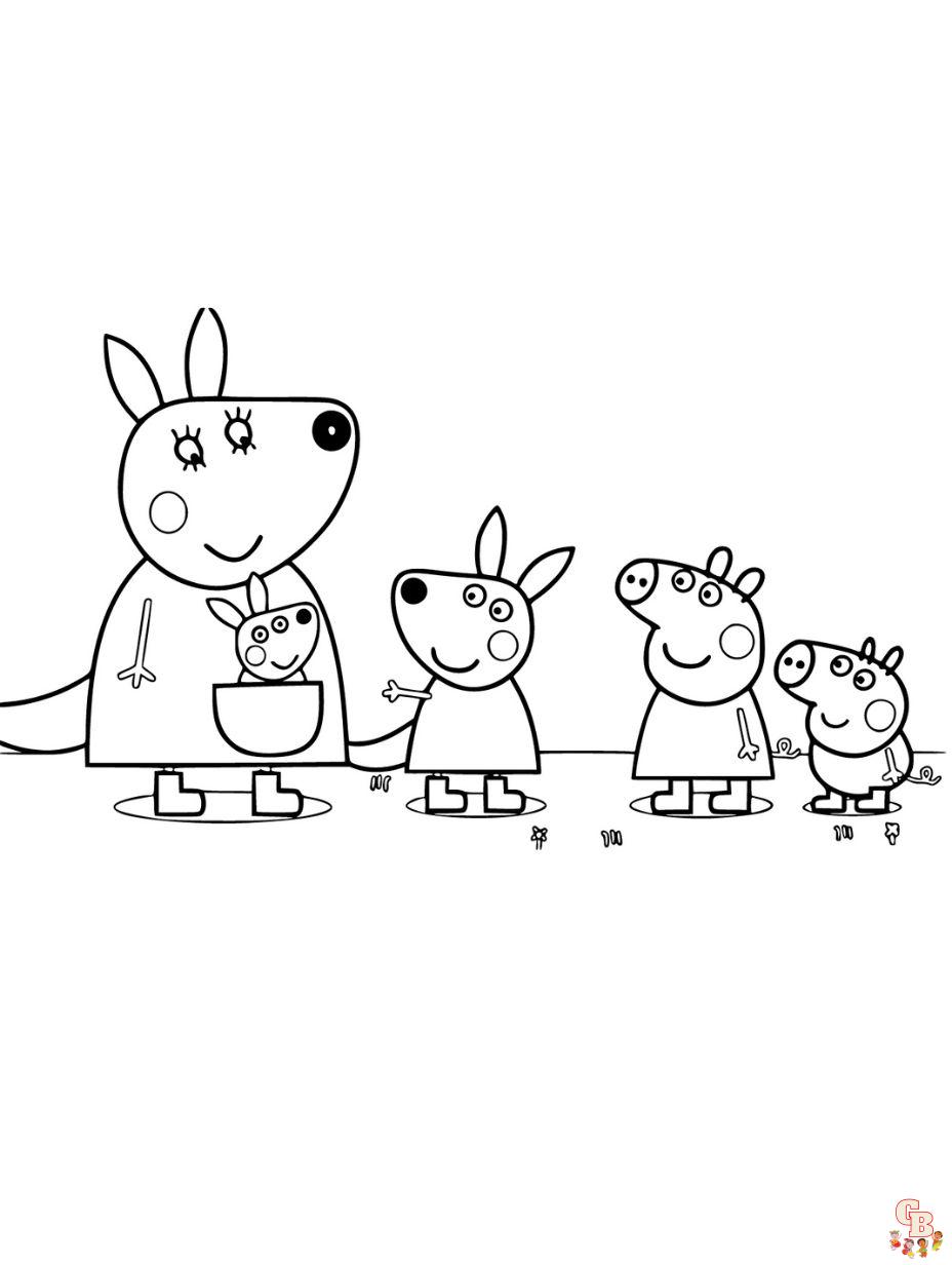 peppa pig coloring pages printable