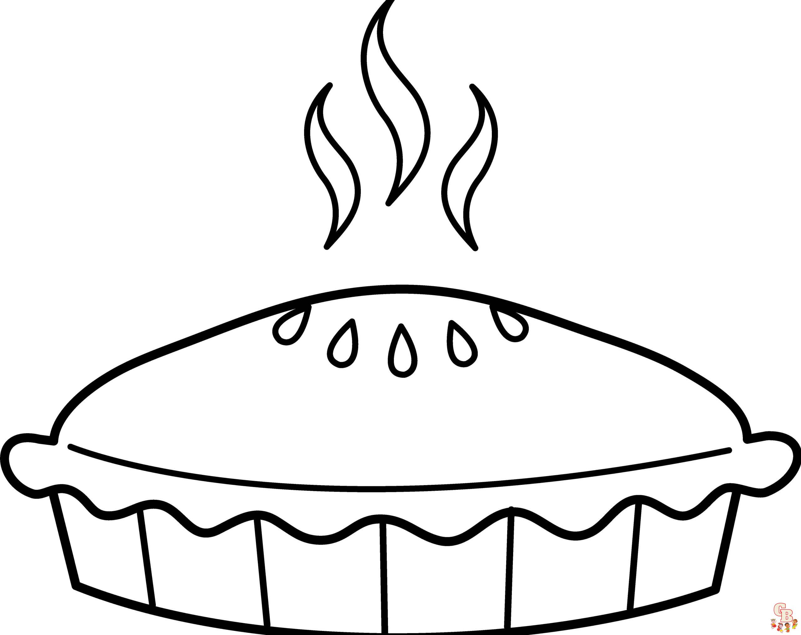 pie Coloring Sheets