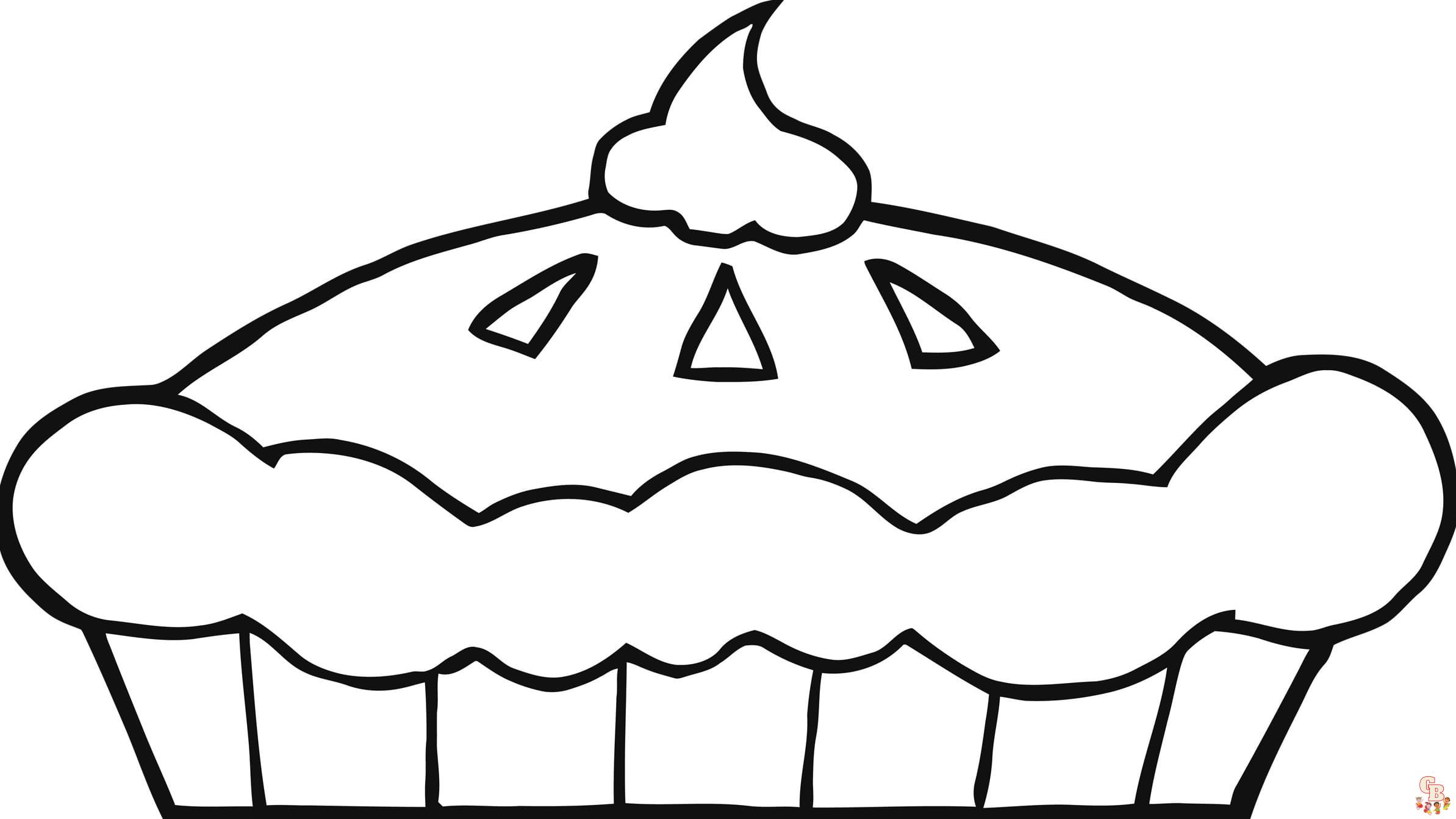 pie coloring pages free