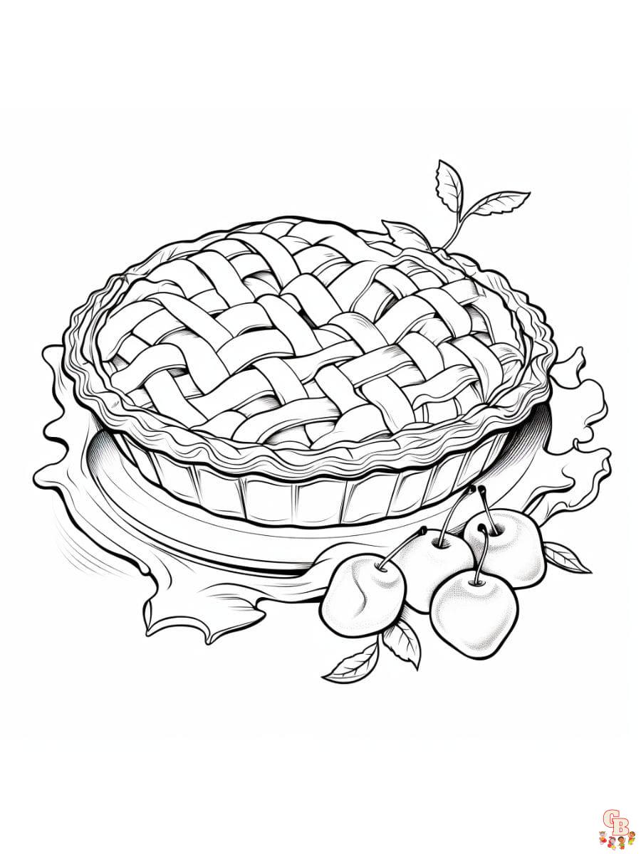 pie coloring pages