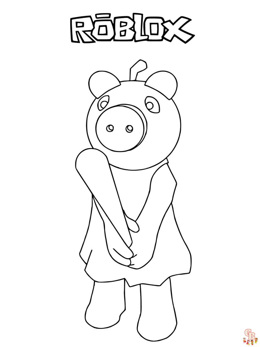 piggy roblox coloring pages