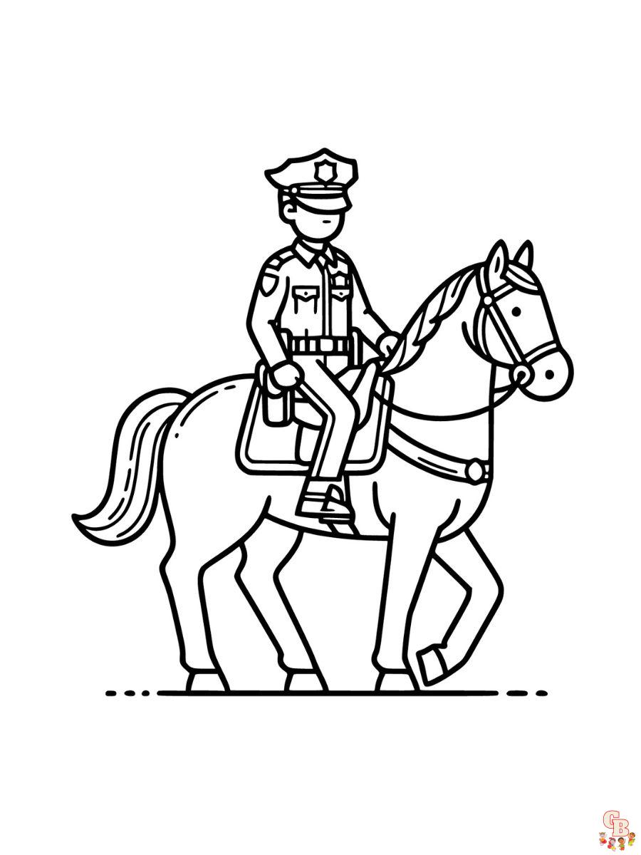 police coloring pages to print