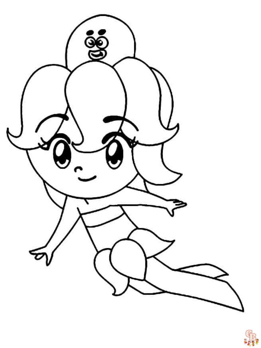 polvina sea princesses coloring page free