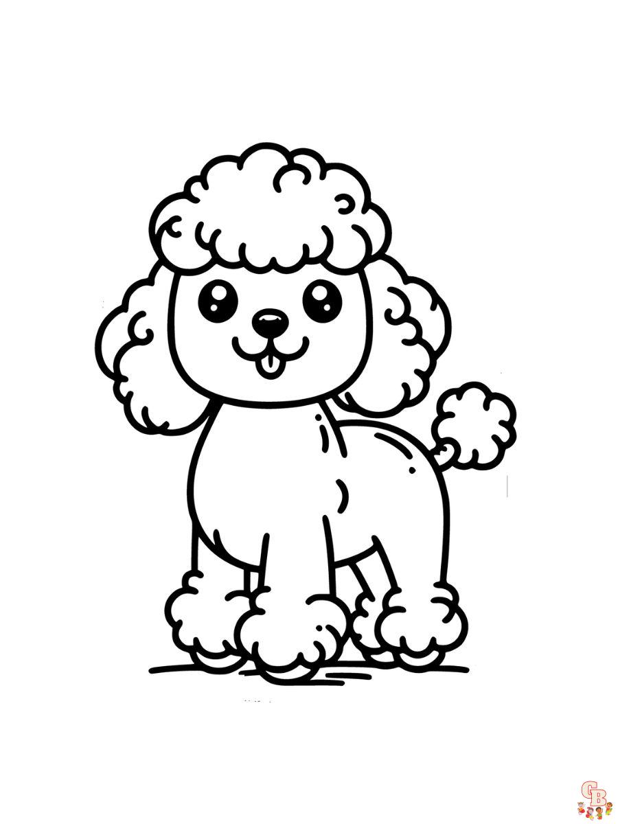 poodle coloring pages