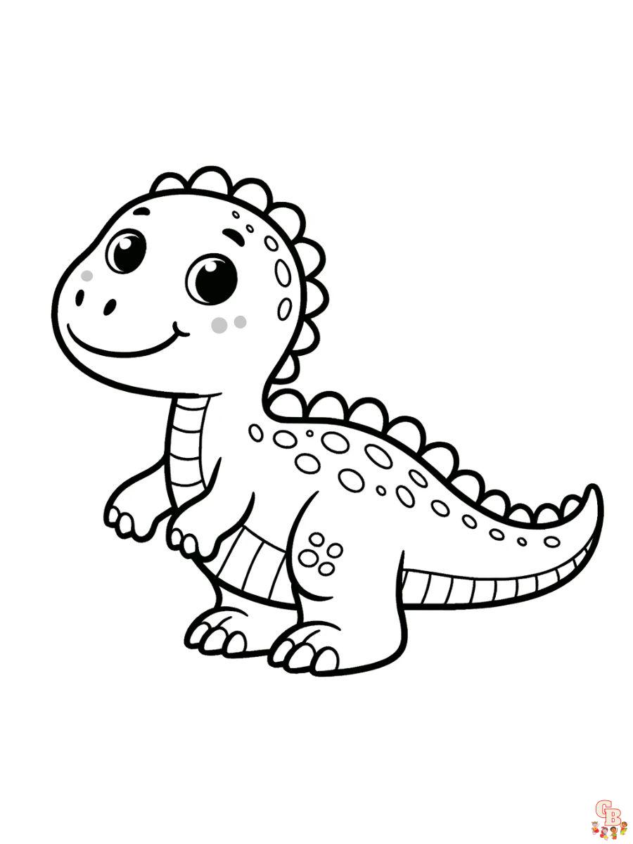 preschool dinosaur coloring pages