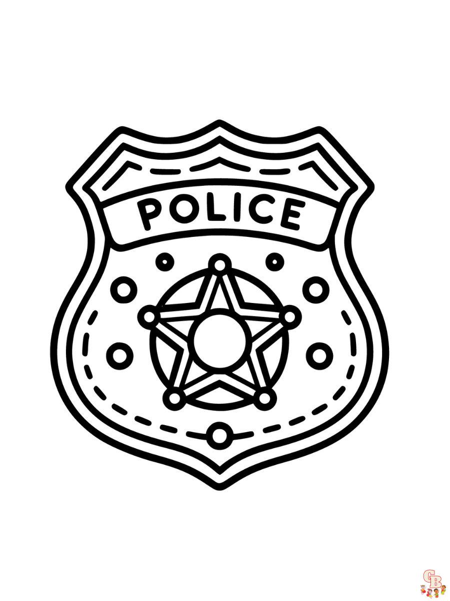 preschool police coloring pages printable