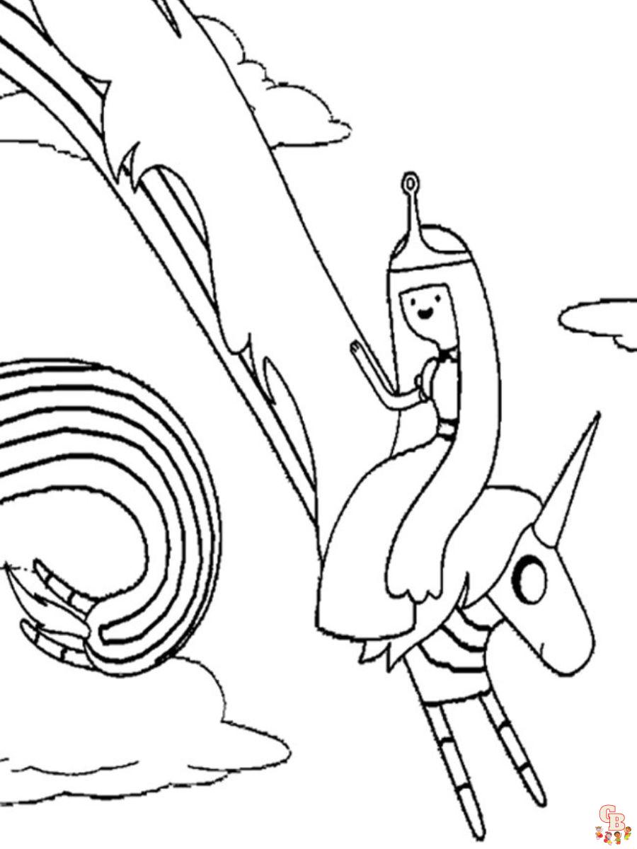 princess bubblegum coloring page free