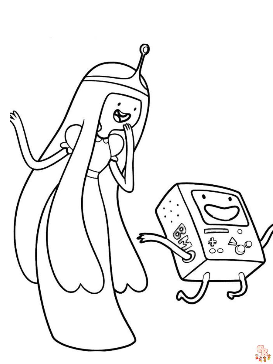 princess bubblegum coloring pages free