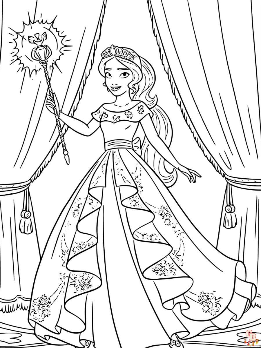 princess elena coloring pages