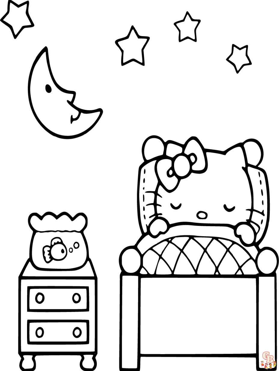 print hello kitty coloring pages