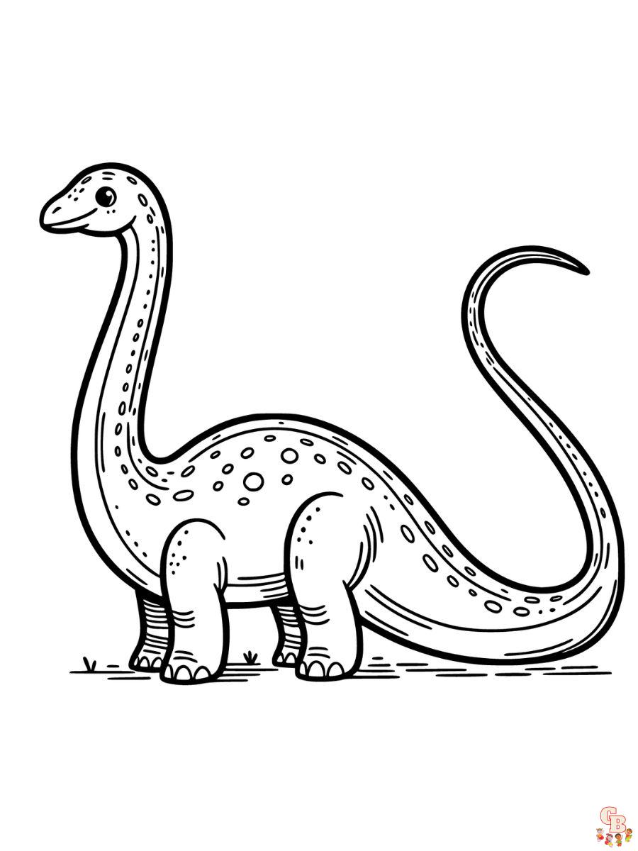 printable brachiosaurus coloring page