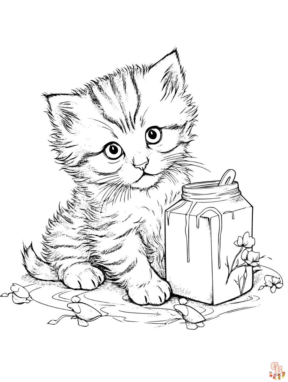 printable cat coloring pages