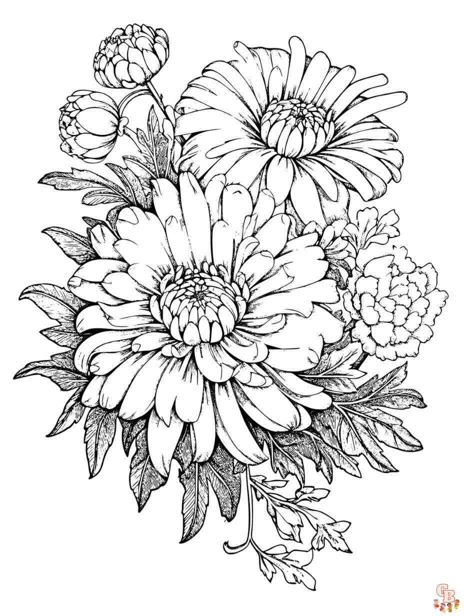 flower coloring pages