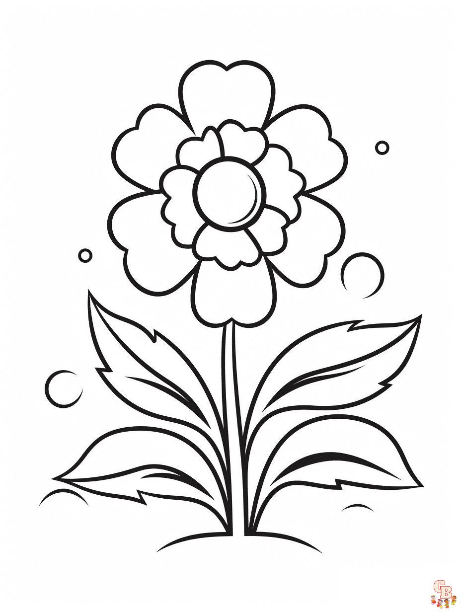 printable coloring pages flower