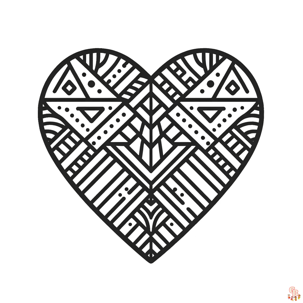 printable coloring pages hearts