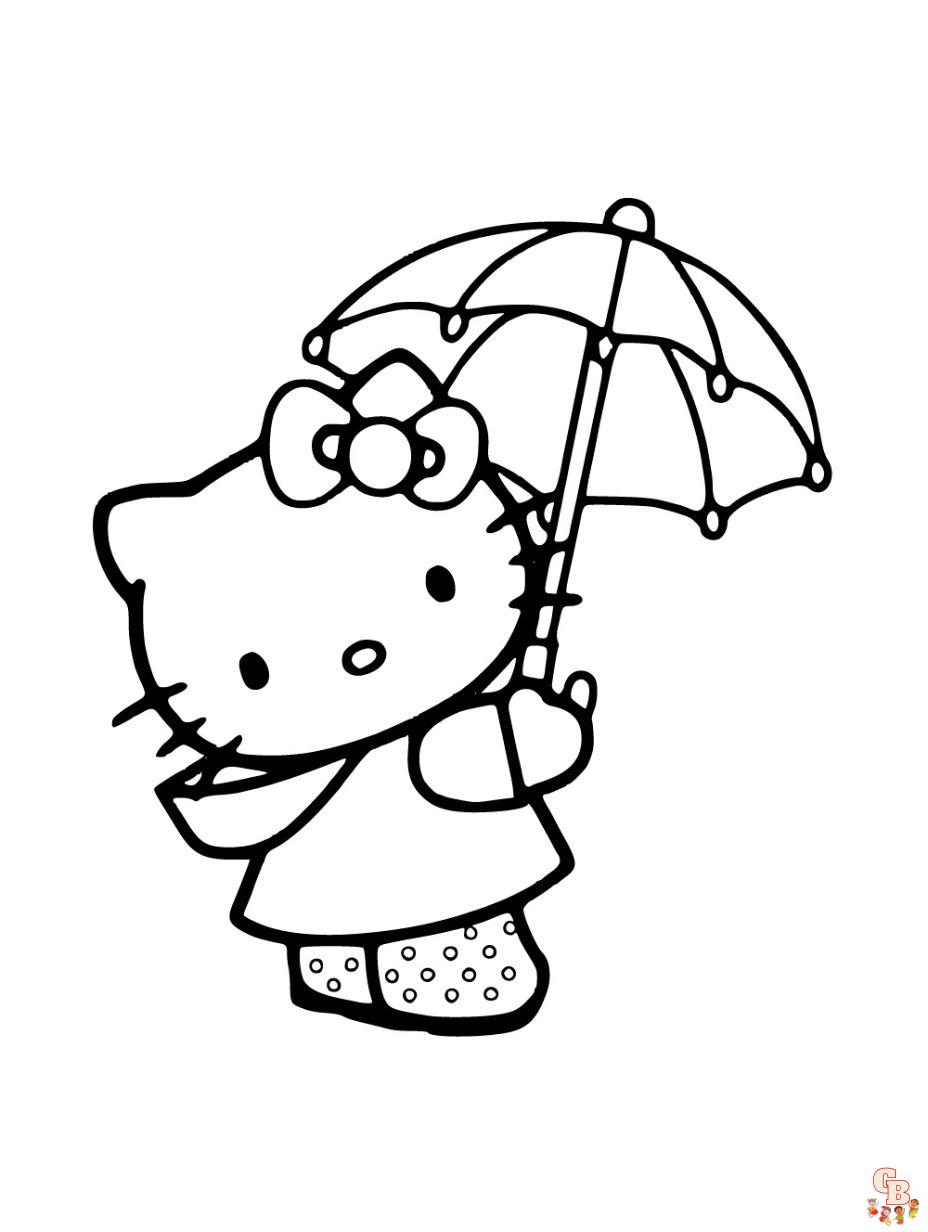 printable coloring pages hello kitty