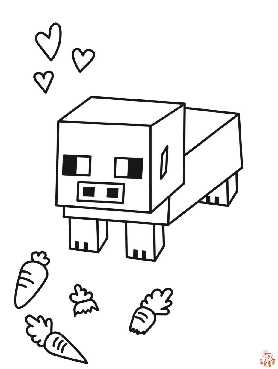 printable coloring pages minecraft