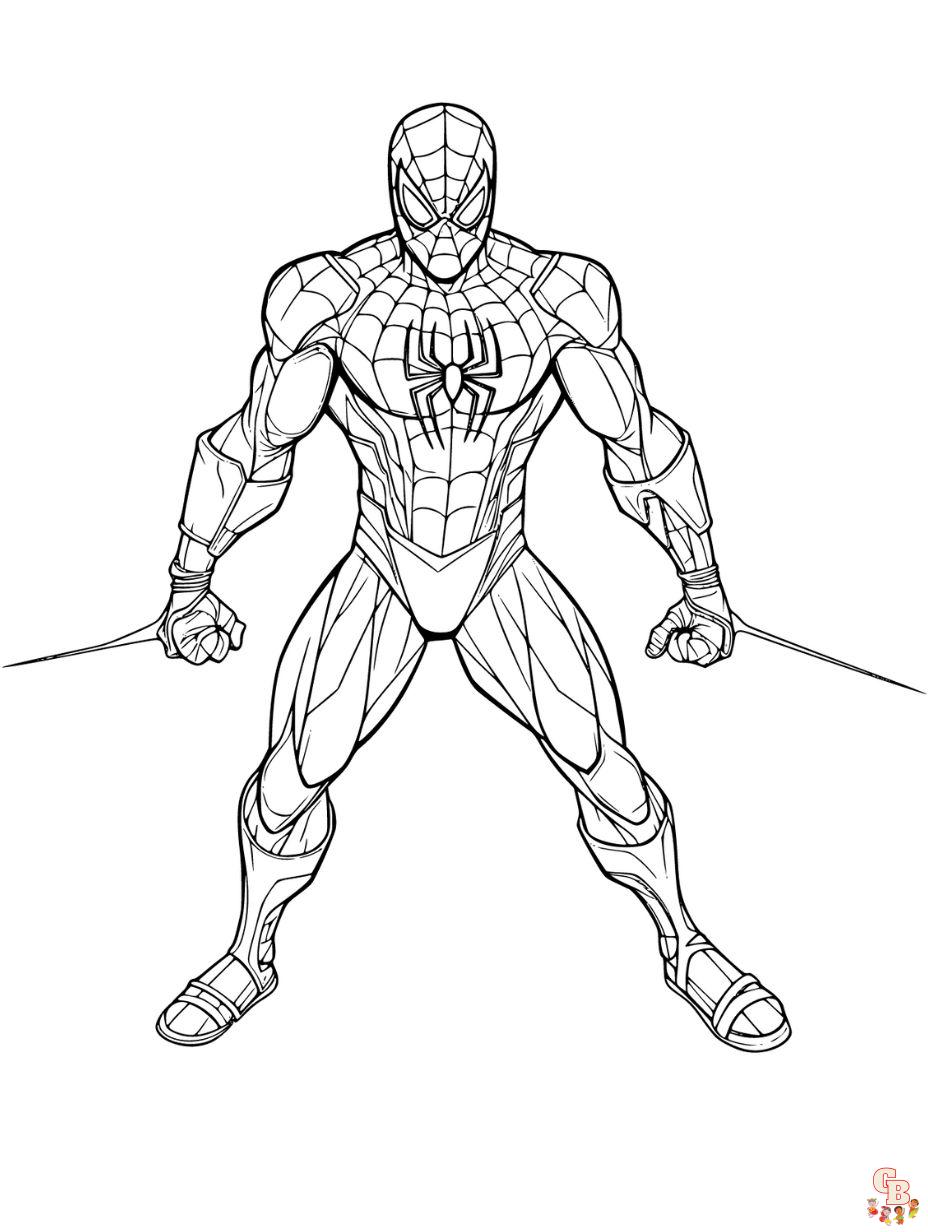 printable coloring pages spiderman