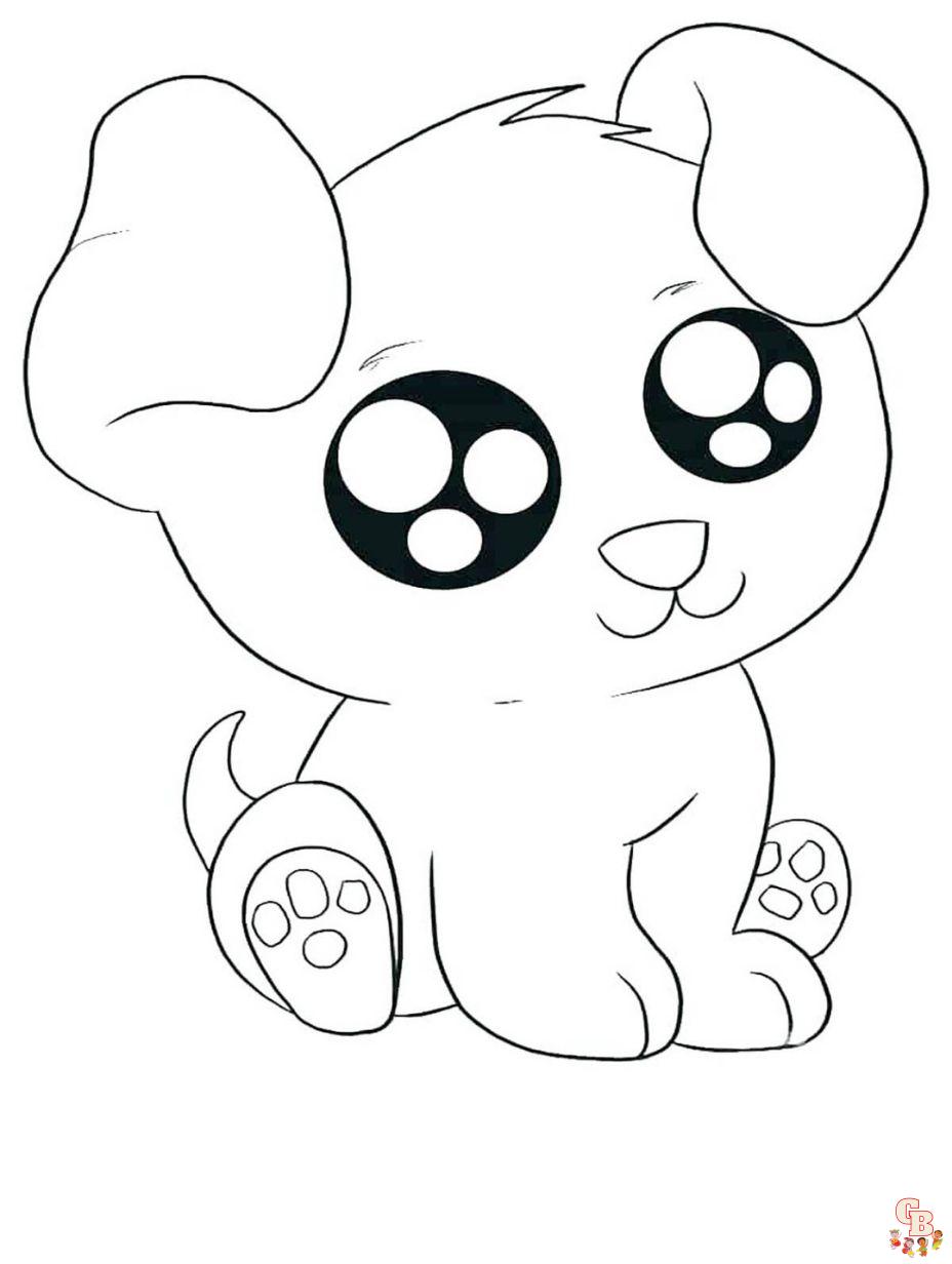 printable cute dog coloring pages