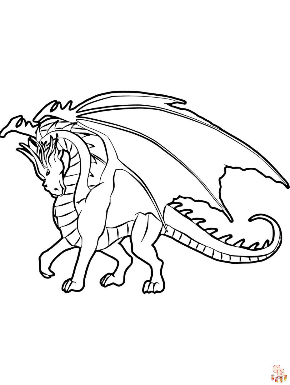 printable dragon coloring pages