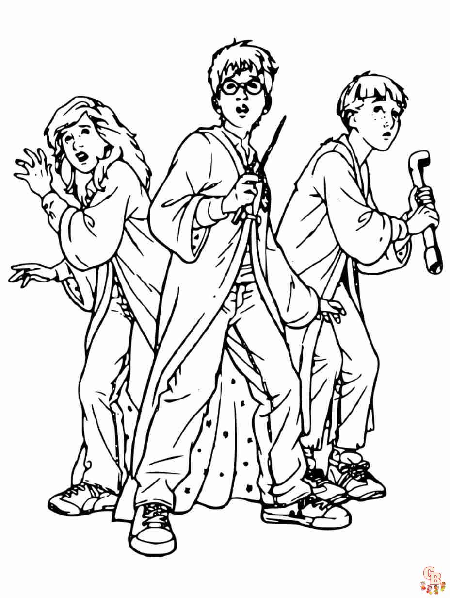 printable harry potter coloring pages