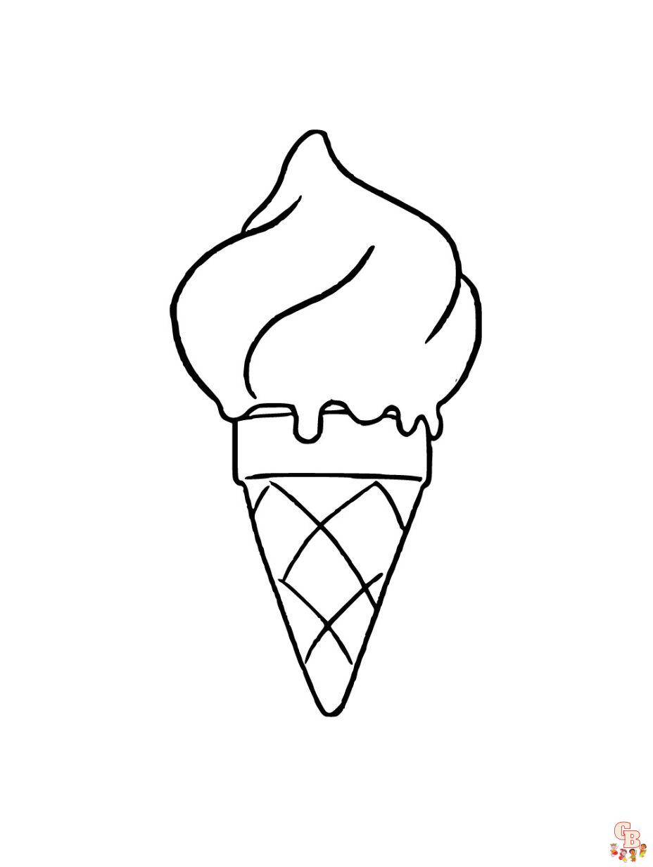 printable ice cream coloring pages